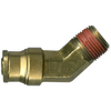 1/2 x 1/4" Brass DOT Push-To-Connect - Male NPT 45° Elbow  PC1474-8B