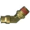 3/8 x 3/8" Brass DOT Push-To-Connect - Male NPT Swivel 45° Elbow  PC1474SW-6C