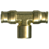 1/4 x 1/4 x 1/4" Brass DOT Push-To-Connect - Push-To-Connect - Female NPT Tee  PC1478-4B