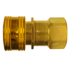 1-1/4 x 1-1/4" GAS-FLO® Brass Natural Gas Q/D Coupler - Female NPT  QD-GMC20-20F