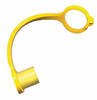 3/8" GAS-FLO® Yellow Plastic Natural Gas Q/D Nipple Cap  QD-GMDC-6