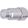 1/2 x 3/4" Steel ISO 16028 "Bobcat" Hydraulic Q/D Flush Face Nipple - Female NPT  QD-HTMAN8-12F