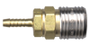 1/2 x 1/2" Steel Industrial Pneumatic Q/D Coupler - Hose Barb  QD-INDMC8-8H