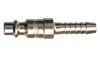 1/4 x 3/8" Steel Industrial Pneumatic Q/D Nipple - Hose Barb  QD-INDN4-6H