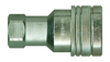 3/8 x 3/8" Steel ISO "B" Hydraulic Q/D Coupler - Female NPT  QD-ISOBC6-6F