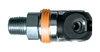 1/4 x 3/8" Aro 210 Pneumatic Q/D Swing Coupler - Male NPT  QD-SCAROMC4-6M