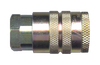 3/8 x 1/4" Steel Tru-Flate Pneumatic Q/D Coupler - Female NPT  QD-TFMC6-4F
