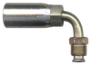 3/8 x 5/8"-18 Weatherhead® U-Series Hose Crimp - Male 45° SAE Inverted Flare 90° Elbow  SC631-66