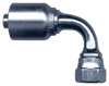 1/2 x 1/2" Koman/Parker® 43 Series Hose Crimp - Female BSPP Swivel 60° Cone 90° Elbow  SC939BSP-88