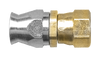 1/4 x 1/4" Brass 100R14 Reusable Hose End - Female 37° JIC Swivel  SR438-44