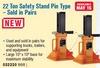 22 Ton Pin Type Safety Stands  032220