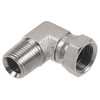 1/4 x 1/4" Steel Male NPT - Female NPSM Swivel 90° Elbow  0696-04-04