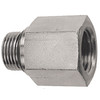 3/4"-16 x 3/8" Steel Male ORB - Female NPT Connector  1108-08-06