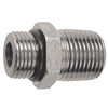 1-1/16"-12 x 1/2" Steel Male ORB - Male NPT Connector  1116-12-08