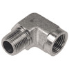3/8 x 1/2" Steel Male NPT - Female NPT 90° Elbow  1698-06-08