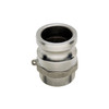 4" Stainless Type F Male Camlock - Male NPT  G65SSF-400