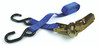 Blue Polyester Ratchet Strap 1" x 15' w/S-Hooks Carded  11183
