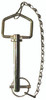 Folding Handle Hitch Pin w/Chained Lynch Pin 7/8 x 6-1/4"  66285