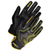 Mechanics Clarino® Leather Anti-Vib Gel Palm Yellow/Black  20-1-10740