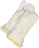 Winter Grain Cowhide Mitt One Finger w/Pullout Pile Liner Gauntlet  50-9-875-L