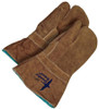 Split Cowhide Weld Mitt One Finger Heather/Banox® FR Lined Brown  63-9-766FL-1