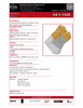 Grain Deerskin Tig Weld Glove w/5" Split Cowhide Gauntlet & Right Hand Heat Shield  64-1-1526