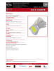 Winter Grain Cowhide Weld Glove Nomex® FR Fleece Lined w/Gauntlet  64-9-1268FR