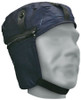 Hard Hat Liner Navy Quilted Cotton w/Zip-Off Ear Extensions  90-0-430