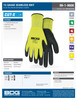 BDG® Seamless Nylon Knit Foam Palm Hi-Viz Yellow  99-1-9606