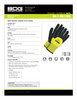 BDG® Seamless Nylon Knit Foam Palm Hi-Viz Yellow  99-1-9611KD