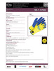 Gander® Crinkle Latex Coated Kevlar® Knit Cut-Rez Glove Yellow/Blue  99-1-9700