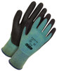 BDG® HPT Coated Fiberglass/Nylon/Lycra Knit Cut-Rez Glove Teal/Black  99-1-9729