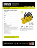 BDG® Nitrile Foam Coated Kevlar® Knit Cut-Rez Glove Yellow/Black  99-1-9774