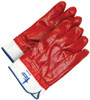 Winter Double PVC Coated Foam Lined Glove Red w/White Safety Cuff  99-9-830