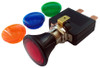 SPST HD Illuminated Push-Pull On-Off Switch w/Mulit Coloured Lenses  9426-11