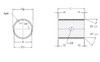 Inch THX Series Dryslide Co-Acetal Cylindrical Bushing   06THX08