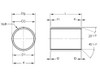 Inch Fiber-Lube® CJ Series 1/8" Standard Wall Cylindrical Bushing  FL48F52-XX-CJ