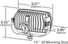 Trilliant® LED Work Lamp w/Reflector - Wide Flood Beam Hardwired 12-24V  63E51