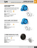 107dB/112dB @ 12/24V Reverse Mounted Speaker Selectable Backup Alarm - Blue  73030