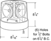 Class I Compact Four Bulb Sealed Beam Roto-Beacon - Amber  76203