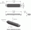 LED Directional Warning Lamp Surface Mount 6-Diode - Amber/Green  78140