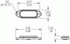 LED Directional Warning Lamp Surface Mount 3-Diode Class I - Clear  78161