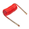1/2" x 12' Red Recoil Air Hose w/Brass Handle & Male NPT Fittings  81-0012-HR