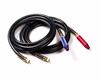 1/2" x 20' Black EPDM Air Hose w/Red & Blue Anodized Grips & Male NPT Fittings  81-0120-GRB