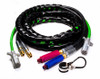 20' ABS Electrical Lead & Two Black Air Lines w/Red & Blue Anodized Grips - Black  81-3120