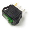 Rocker Switch - Illuminated 3 Blade - Green  82-1903