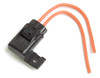12 AWG Standard Blade Fuse Holder 30A w/Protective Cap & Mounting Tab - Orange  82-2166