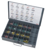 22 - 10 AWG Crimp Solder & Seal Heat Shrink Terminal Assortment Tray @ 130 Pack - Gray  83-6651