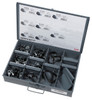 Rubber Insulated Steel Clamp Assortment Tray @ 64 Pack - Gray  83-6658