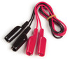 Alligator Clips & Test Leads 2-1/2' @ 1 Pair - Black/Red  84-9613